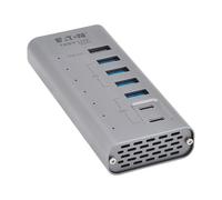 Eaton Tripp Lite Series U360-007-5A2C Hub USB C 3.2 Gen 2 avec 5 ports USB-A et 2 ports USBC, transfert de données jusqu'à 10 Gbit/s, charge 7,5 W, prête à l'emploi, station d'accueil pour ordinateur