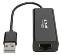 Eaton Tripp Lite Series USB 2.0 Hi-Speed to Gigabit Ethernet NIC Network Adapter White 10/100 Mbps - Adaptateur réseau - USB 2.0 - 10/100 Ethernet - noir