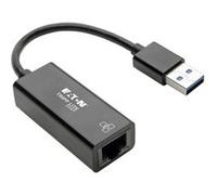 Eaton Tripp Lite Series USB 3.0 SuperSpeed to Gigabit Ethernet Adapter RJ45 10/100/1000 Mbps - Adaptateur réseau - USB 3.0 - Gigabit Ethernet - noir G