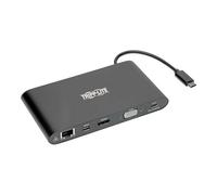 Eaton Tripp Lite Series USB 3.1 Gen 1 USB C Docking Station w/ USB-A, HDMI, VGA, mDP, Gigabit Ethernet, Mem Card, 3.5 mm & USB-C Charge 4K @ 30Hz, USB-C, USB Type C, USB Type-C - Station...