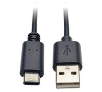 Tripp Lite Series USB-A to USB-C Cable, USB 2.0, (M/M), 3 ft. (0.91 m) - Câble USB - 24 pin USB-C (M) pour USB (M) - USB 2.0 - 91.4 cm - moulé - noir