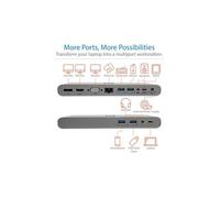 Eaton Station d'accueil USB-C U442-DOCK4-INT – Triple affichage 4K, PD 100W, GbE