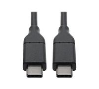 Eaton Tripp Lite Series USB-C Cable (M/M) - USB 2.0, 5A (100W) Rated, 6 ft. (1.83 m) - Câble USB - 24 pin USB-C (M) pour 24 pin USB-C (M) - USB 2.0 - 20 V - 5 A - 1.83 m - moulé - noir
