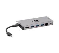 Eaton Station d'accueil USB-C Tripp Lite Series – HDMI 4K, Ethernet 1GbE, Lecteur SD, Charge PD