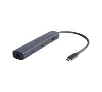 Eaton Tripp Lite Series USB-C Multiport Adapter - 8K HDMI, 3 USB Hub Ports, Gigabit Ethernet, 100W PD Charging, HDR, HDCP 2.3 - Station d'accueil - USB-C - HDMI, DP - 1GbE - pour P/N: U040-006-C-5A, U
