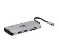 Tripp Lite Station d'accueil USB-C U442-DOCK5-GY – HDMI 4K@30Hz, USB-A/C, GbE, SD/MicroSD, PD 100W