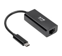 Tripp Lite Adaptateur USB-C vers Ethernet Gigabit U436-06N-GB, USB-C 3.1 10/100/1000, noir, 3 ans