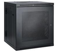 Eaton Tripp Lite SmartRack 10U Armoire/Coffret Mural(e) Compact(e) à Faible Profondeur pour commutateurs, Porte arrière charnière (Noir) (SRW10US)