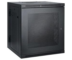 Eaton Tripp Lite SmartRack 10U Armoire/Coffret Mural(e) Compact(e) à Faible Profondeur pour commutateurs, Porte arrière charnière (Noir) (SRW10US)