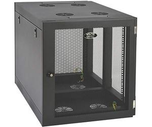 Eaton Tripp Lite SmartRack 12U Armoire/Coffret Mural(e) à Montage latéral Robuste, Faible Hauteur, Profondeur Serveur (Noir) (SRW12UHD)