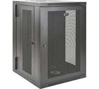 Eaton Tripp Lite SmartRack 18U Armoire/Coffret Mural(e) Demi-Hauteur à Profondeur onduleur, Dos articulé (Noir) (SRW18USDP)