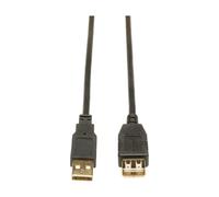 EATON Tripp Lite U024-006, 1,83 m, USB A, USB A, USB 2.0, Mâle/Femelle, Noir