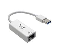 Accessoire réseau Tripp.lite USB 3.0 SuperSpeed to Gigabit Ethernet NIC Network Adapter RJ45 10/100/1000 White - Adaptateur réseau - USB 3.0 - Gigabit Ethernet - blanc