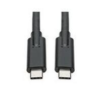 Tripp Lite USB Type C to USB C Cable USB 3.1 5A Rating 100W 5 Gbps Thunderbolt 3 Compatible M/M 6ft - Câble USB - 24 pin USB-C (M) pour 24 pin USB-C (M) - USB 3.1 Gen 1 / Thunderbolt 3 - 1.8 m -...