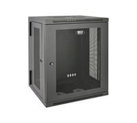 EATON TRIPPLITE 15U Wall Mount Rack Enclosure Server Cabinet Hinged Wallmount Rack cabinet wall mountable Black 15U 19