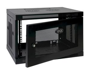 EATON TRIPPLITE 9U Wall Mount Rack Enclosure Server Cabinet w/ Door & Side Panels Rack cabinet wall mountable Black 9U 19