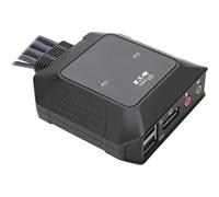 EATON TRIPPLITE Commutateur KVM 2 ports DisplayPort 1.1/USB avec audio/vidéo câbles intégrés partage de périphériques USB