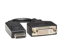Eaton DisplayPort vers DVI Adapter Cable Converter Extender, mâle-à-femelle, résolution 1080p à HD, port displayPort ++ double mode, câble de 15,24cm (P134-000)