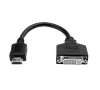 Eaton Tripp Lite Series HDMI to DVI Adapter Video Converter (HDMI-M to DVI-D F), 8-in. (20.32 cm) - Adaptateur vidéo - HDMI mâle pour DVI-D femelle - 20.3 cm - noir