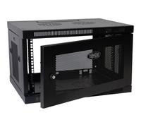 Tripp Lite SmartRack 6U Low-Profile Switch-Depth Wall-Mount Rack Enclosure Cabinet - Rack armoire - montable sur mur, montable sur sol - noir - 6U - 19