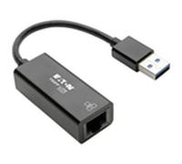 Tripp Lite USB 3.0 SuperSpeed to Gigabit Ethernet Adapter RJ45 10/100/1000 Mbps - Adaptateur réseau - USB 3.0 - Gigabit Ethernet - noir
