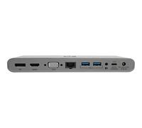 EATON TRIPPLITE USB-C Dock Triple Display - 4K HDMI/DisplayPort VGA USB 3.2 Gen 1 USB-A/USB-C Hub GbE 100W PD Charging International