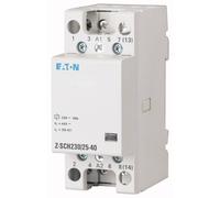 Eaton 248852 Contacteur d'installation, 230 VAC, 4S, 40 A, blanc