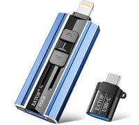 EATOP Clé USB 512 Go pour iPhone, iPad, Android et ordinateurs, clé photo 4 en 1 pour stockage de la mémoire du téléphone, sauvegarde facilement des photos, des vidéos, Plug and Play, aucune