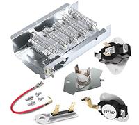 EatPitaya 279838 Élément chauffant pour sèche-linge 3977767 3392519 Kit d'élément chauffant 3977393 et 3387134 Kit de rechange pour thermostat de sèche-linge Whirlpool et Kenmore