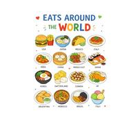 Eats Around The World: Coloring Book