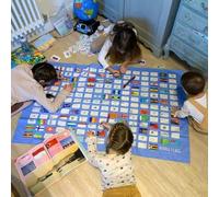 eatsleepdoodle Nappe de table réutilisable et lavable avec 10 marqueurs lavables, arts et travaux manuels amusants pour garçons et filles, couverture d'activités pour fêtes, anniversaires