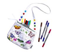 eatsleepdoodle Sac à Bandoulière Papillons, Original, Blanc