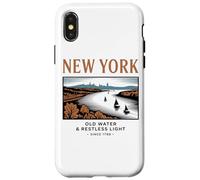 Eau ancienne et lumière agitée de New York Coque pour iPhone X/XS