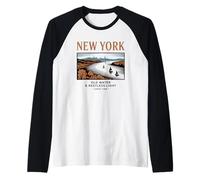 Eau ancienne et lumière agitée de New York Manche Raglan