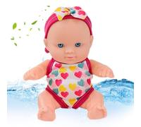 Eau bébé poupée poupée étanche nageuse de Bain Flottante bébé avec Joints Mobiles de Maillot Bain Amovible Cadeau Natation pour Les Enfants Baignoire Baignoire Salle du bai