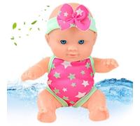 Eau bébé poupée poupée étanche nageuse de Bain Flottante bébé avec Joints Mobiles de Maillot Bain Amovible Cadeau Natation pour Les Enfants Baignoire Baignoire Salle du bai
