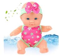 Eau bébé poupée poupée étanche nageuse Flottante Baignoire bébé avec Joints Mobiles de Maillot de Bain Amovible Cadeau pour Les Enfants Baignoire
