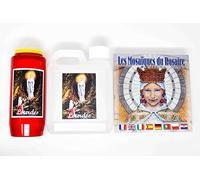 Eau bénite de Lourdes - 1L avec image & bougie rouge 7 jours/7 nuits avec image - Mosaïques du chapelet livre