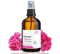 Eau De Géranium Bio 100% PureTonique Visage/CorpsNaturel DésodorisantTraitement Peau Grasse,Cheveux-500 Ml