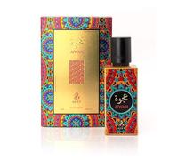 Eau de Parfum AJWAD 60ml Attar Arabian de Dubai Cadeau Parfait Pour Femme, Fragrance Oriental Halal en Note de Bergamote, Litchi, Jasmin, Roses, Cannelle, Cèdre, Ambre, Musc, Vanille
