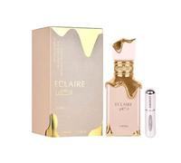 Eau de parfum Eclaire 100 ml, parfum arabe longue durée pour femme, importé de Dubaï, avec atomiseur rechargeable 5 ml, parfum floral et doux (Eclaire)