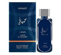 Eau De Parfum Hayaati Al Maleky De Lattafa ? 100 Ml ? Homme - Patchouli, Vétiver, Vanille, Lavande, Sauge Sclarée, Citron, Rhubarbe