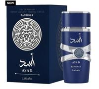 Lattafa Eau de parfum ASAD ZANZIBAR Aromatique épicé – Poivre noir & Lavande – 100 ml