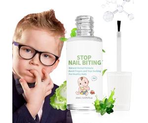 Eau de protection des ongles longue durée sans morsure - Solution douce de 20 ml | Empêche les de sucer le pouce pour les tout-petits, les filles, les jardins d' , les voyages et le