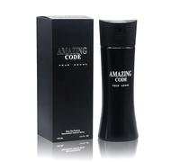 Eau De Toilette Pour Homme Amazing Code En Vaporisateur 3,4 Oz/100 Ml - Contient Un Mélange Rafraîchissant De Citron, De Bergamote Et D'anis Étoilé, Un Parfum Longue Durée De Jour Comme De Nuit P