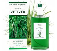 Eau de toilette Vetiver, par Prestige de Menton - Boisée et Épicée Hommes - Parfum Naturel et Raffiné aux Notes de Vétiver - Fabrication Artisanale en Côte d’Azur - Vaporisateur Rechargeable - 200 ml