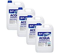 Eau déminéralisée pour batteries d'accumulateurs et fers à repasser de 4X5L 20L