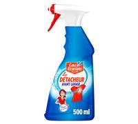 Eau Ecarlate - Détacheur Avant Lavage - Textiles blancs ou colorés - Lavage en machine et à la main - Taches tenaces - Ciblage facile - Bouteille 100% plastique recyclé - Pistolet (500 ml) (Lot de 6)
