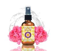 Eau florale de géranium pure Deve Herbes (Hydrolat) (Pelargonium graveolens) 100% naturelle, de qualité thérapeutique - 50 ml (1.69 oz)