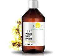 Eau Florale Organique D'hamamélis Hydrolat Bio 100% Pure Witch Hazel Lotion Peau Sensible, Lotion Bébé, Lotion Après Rasage, Lotion Après Épilation 1000 Ml